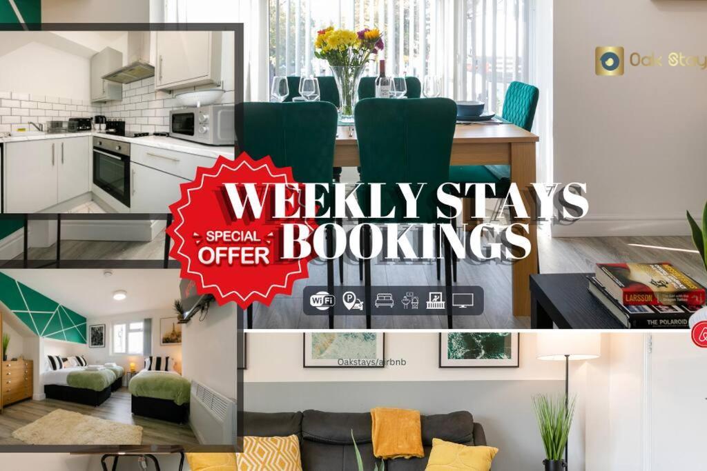 Last-minute Specials L 2 Bedroom Modern For 6 Guests In Centre With Free Parking By Oak Short Lets & Serviced Accommodatins