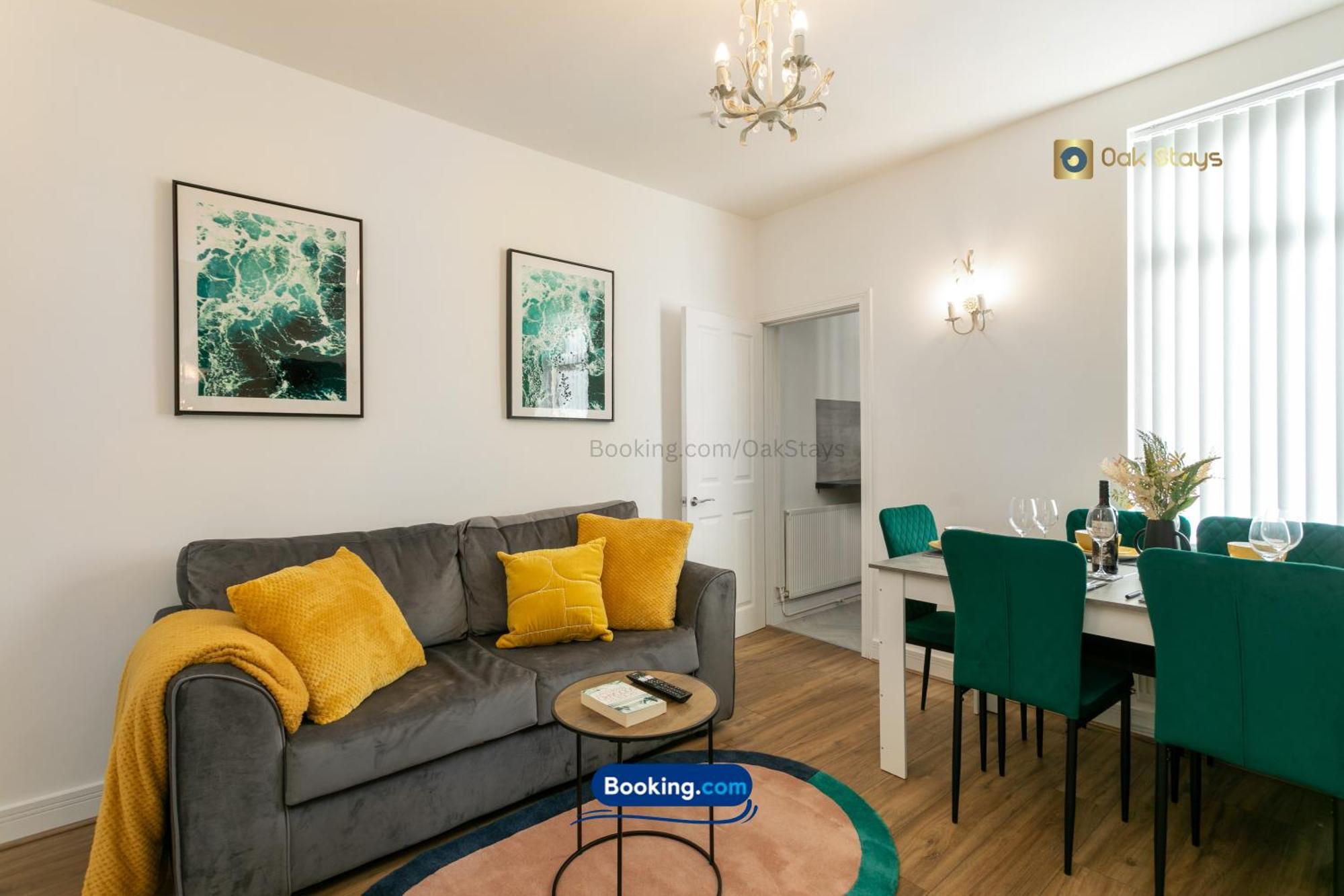 30nights Special L 3 Bedroom Modern For 6 Guests In Centre With Free Parking By Oak Short Lets & Serviced Accommodatins * Leicester