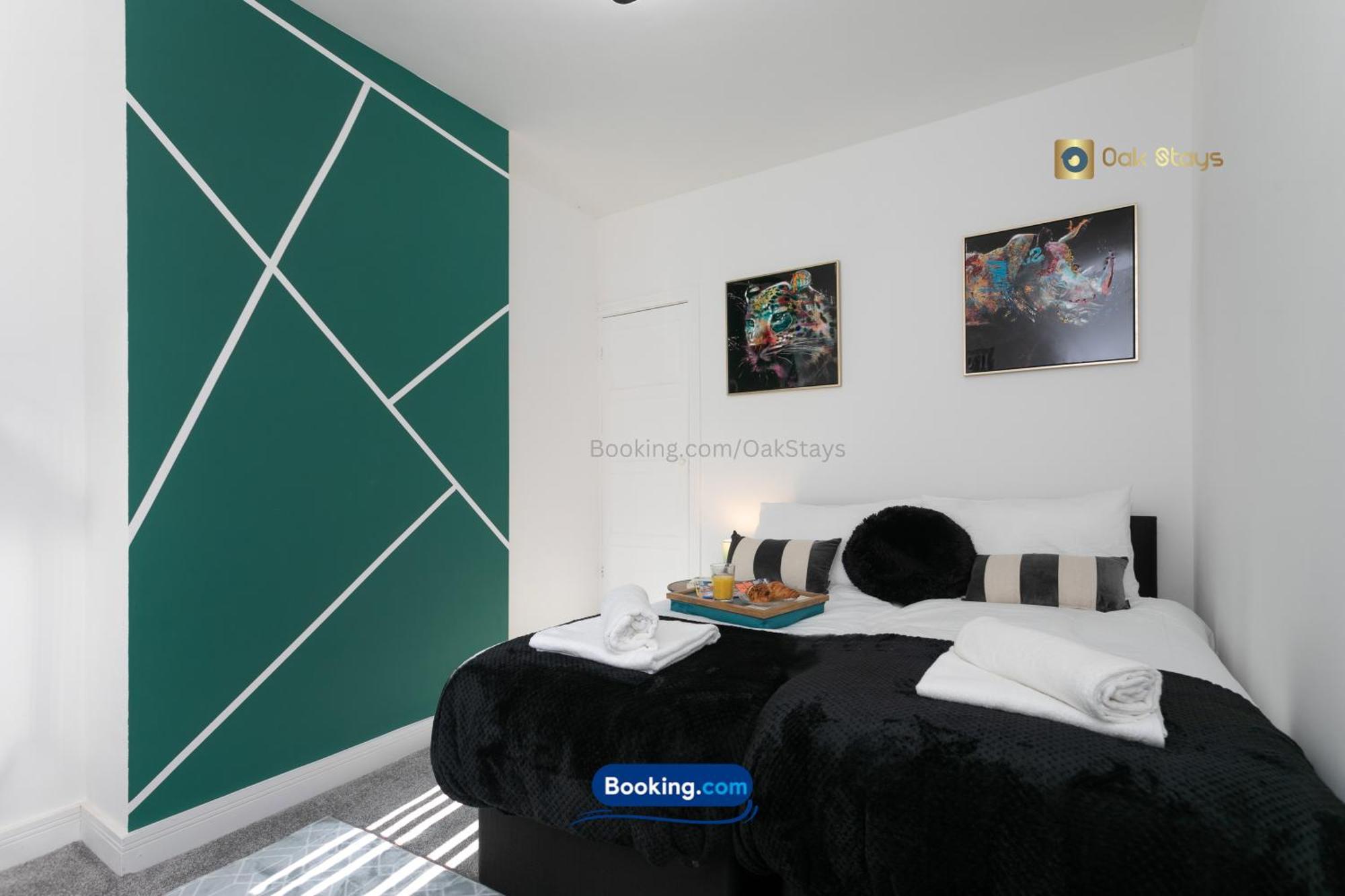 30nights Special L 3 Bedroom Modern For 6 Guests In Centre With Free Parking By Oak Short Lets & Serviced Accommodatins